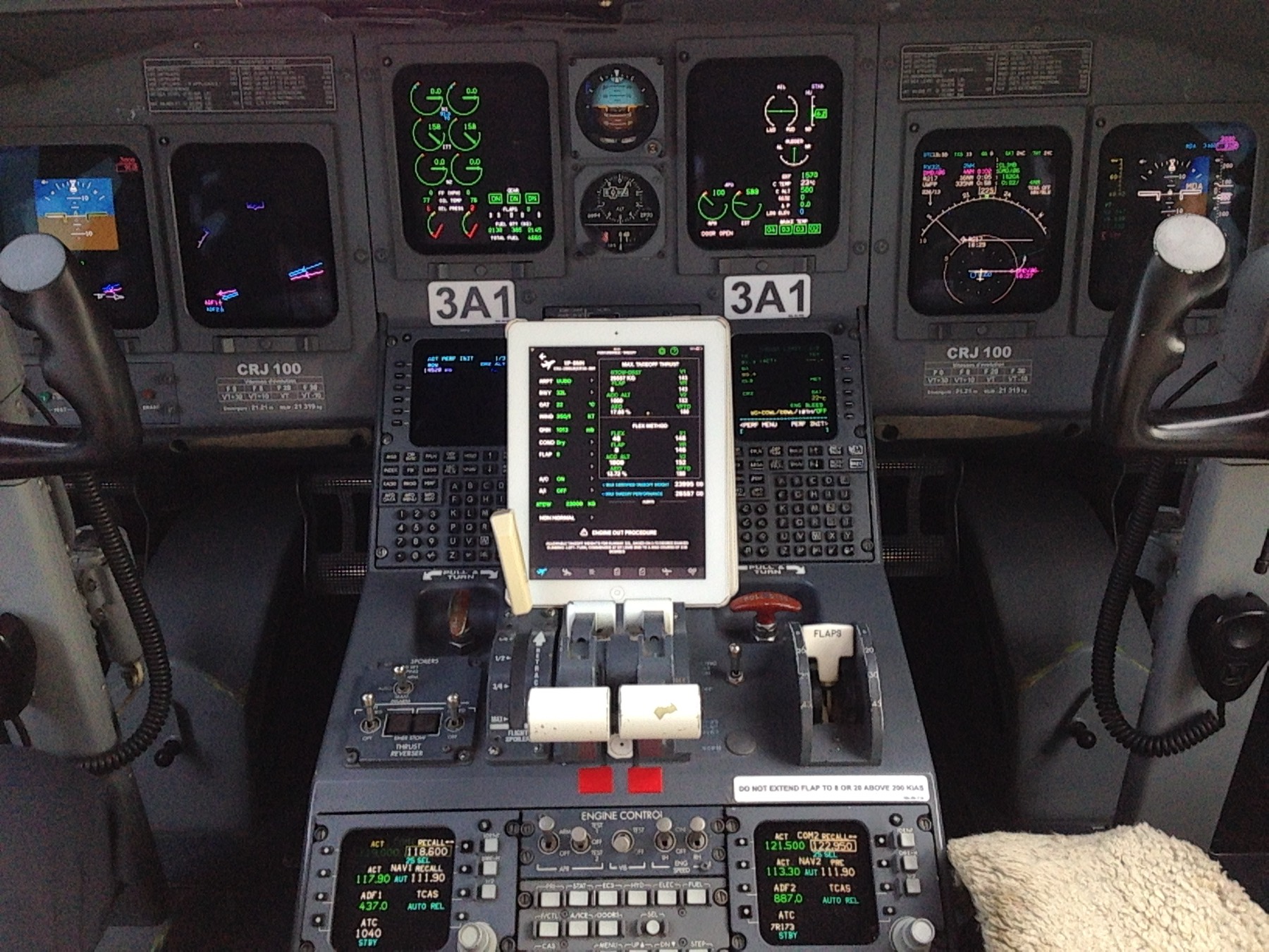 Flight deck instrument detail